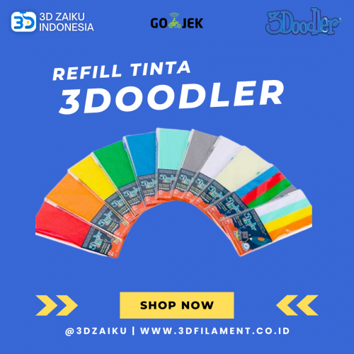 Refill Tinta 3Doodler 3D Pen Filament dari Woobleworks